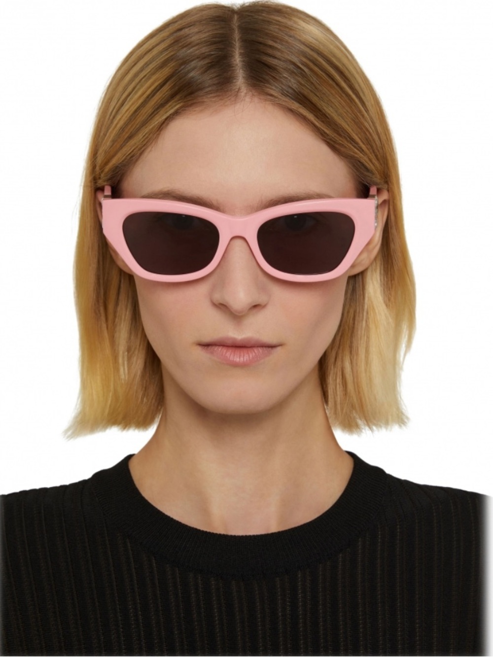 Givenchy Pink Cat-Eye Sunglasses with Dark Lenses